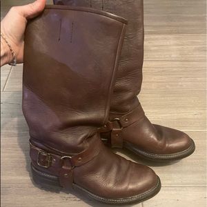Hand made Italian leather boots